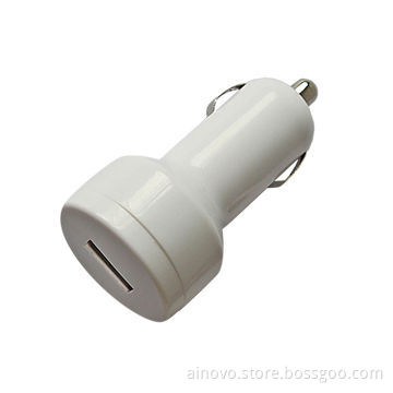 Car charger for iPhone, with 5V, 1A, white and black
